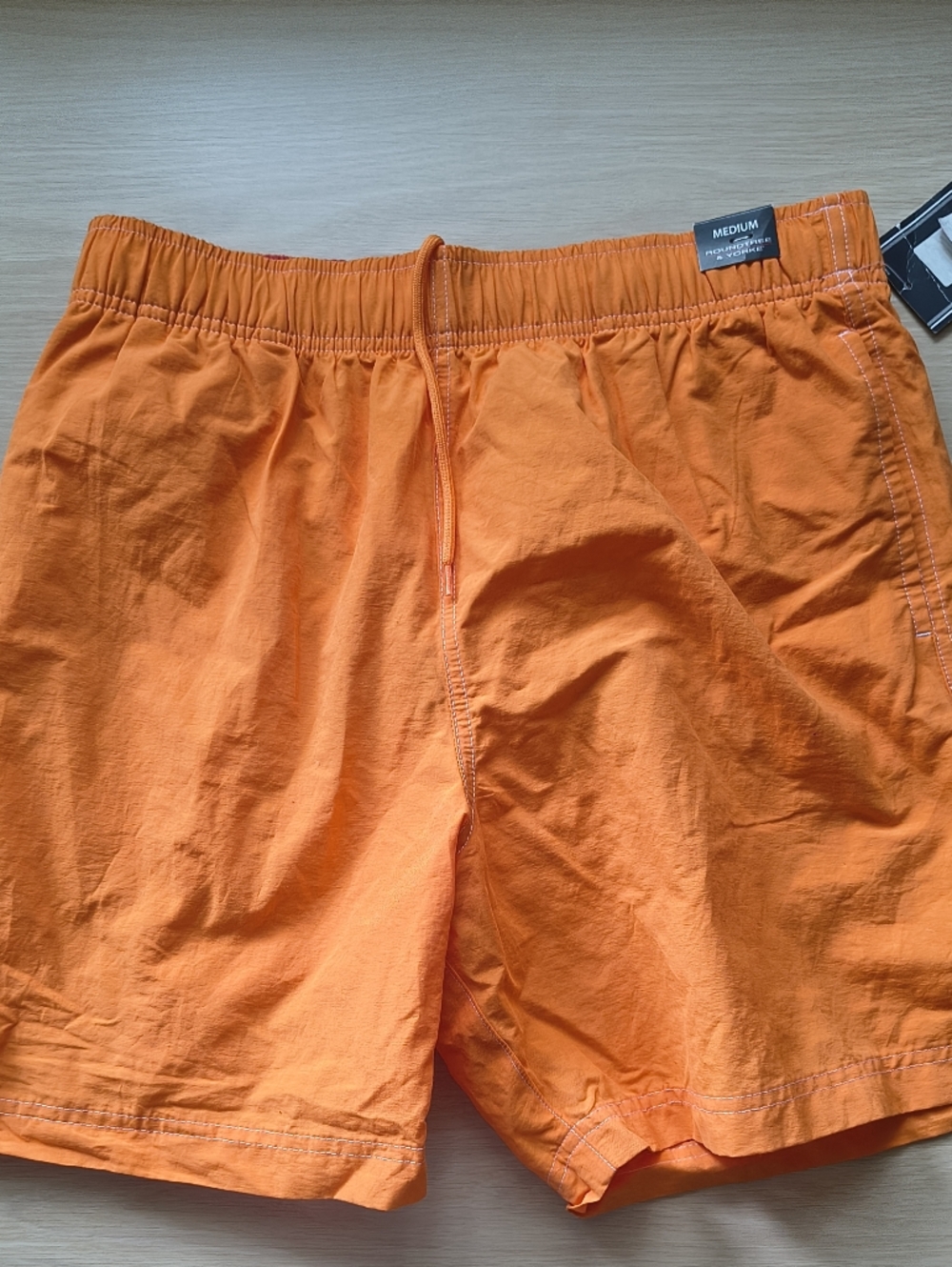 Roundtree & Yorke Orange Swim Shorts